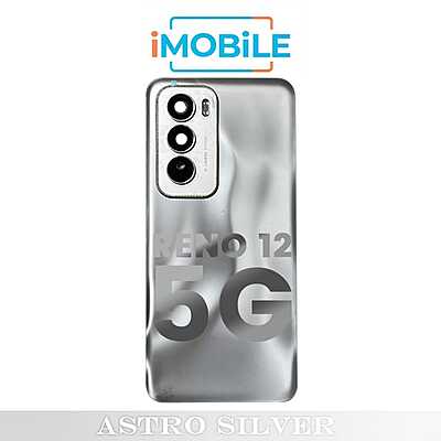 OPPO Reno 12 5G Compatible Back Cover with Lens [Astro Silver]