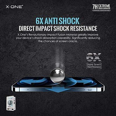 X.One Hybrid Polymer Impact Screen Protector for iPhone 15 / 16 X.One Hybrid Polymer Impact Screen Protector for iPhone 15 / 16