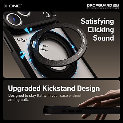 X.One [MagSafe] Dropguard 2S / 2.0 Impact Protection Kickstand Case, iPhone 17 Pro Max