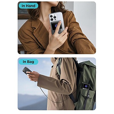 JoyRoom JR-PR1 22.5 with Built-in Retractable Cable Power Bank [1 Port + USB-C Cable]