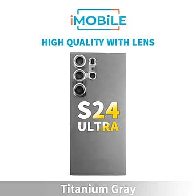 Samsung Galaxy S24 Ultra (S928) Back Cover [High Quality With Lens] [Titanium Gray]