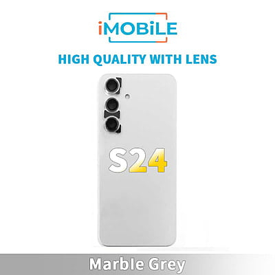 Samsung Galaxy S24 (S921) Back Cover [High Quality With Lens] [Marble Gray]