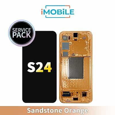 Samsung Galaxy S24 (S921)  LCD Touch Digitizer Screen [Service Pack] [Online Version-Sandstone Orange] GH82-33413G