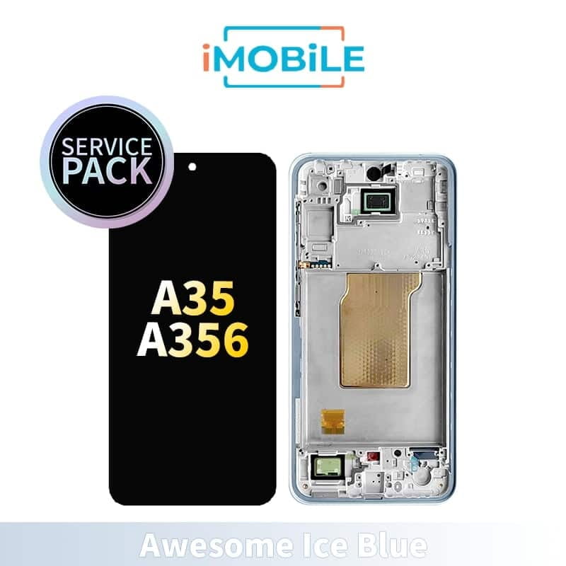Samsung Galaxy A35 5G A356  LCD Touch Digitizer Screen [Service Pack] [Awesome Ice Blue]