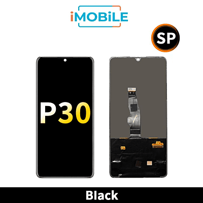 Huawei P30 LCD Touch Digitizer Screen with Frame [Refurbished] [Black]