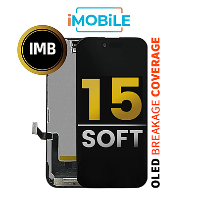 iPhone 15 (6.1 Inch) Compatible LCD (Soft OLED) Touch Digitizer Screen [IMB]