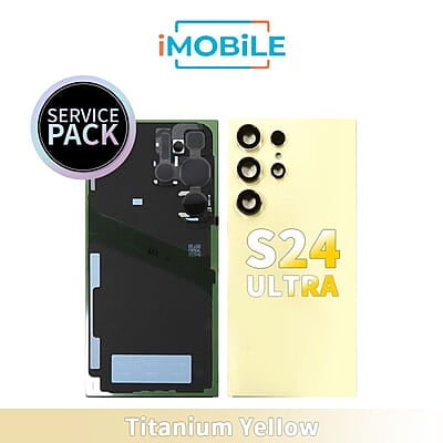Samsung Galaxy  S24 Ultra (S928) Back Cover [Service Pack] [Titanium Yellow] GH82-33362C