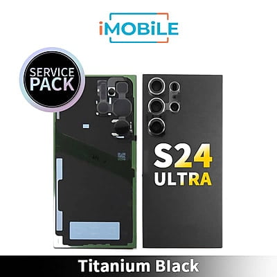 Samsung Galaxy  S24 Ultra (S928) Back Cover [Service Pack] [Titanium Black] GH82-33362B