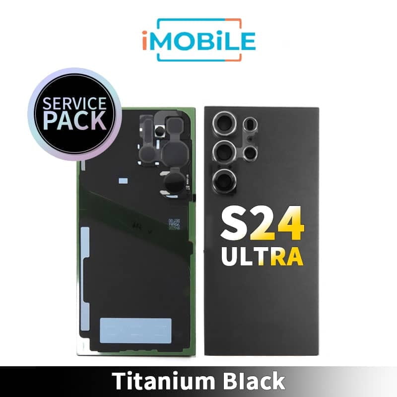 Samsung Galaxy  S24 Ultra (S928) Back Cover [Service Pack] [Titanium Black] GH82-33362B