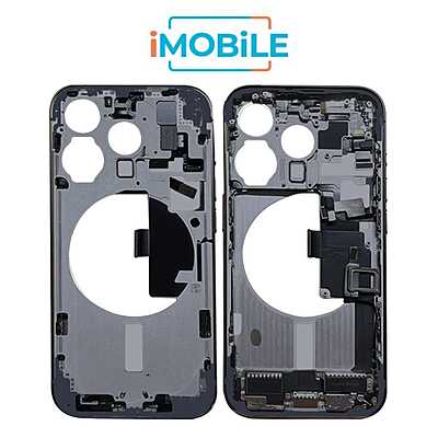 iPhone 15 Pro Compatible Back Housing with Small Parts [IMB] [Blue Titanium]