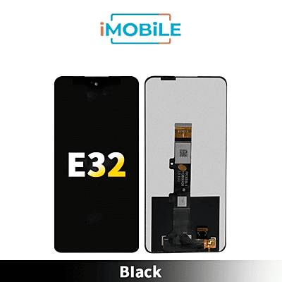 MOTO E32 LCD And Digitizer Assembly With Frame [Black]