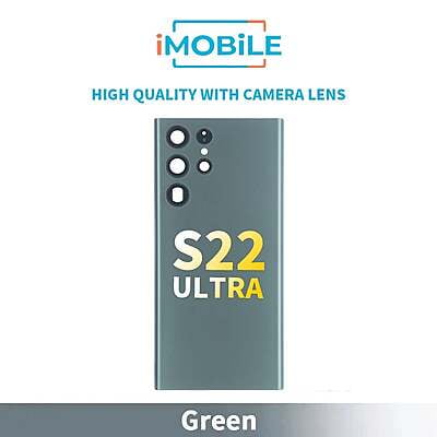 Samsung Galaxy S22 Ultra (S908) Back Glass [High Quality With Camera Lens] [Green]