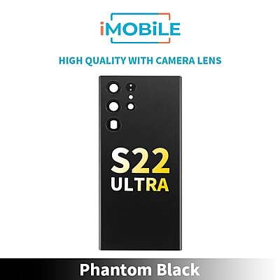 Samsung Galaxy S22 Ultra (S908) Back Glass [High Quality With Camera Lens] [Phantom Black]
