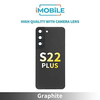 Samsung Galaxy S22 Plus (S906) Back Glass [High Quality With Camera Lens] [Graphite]