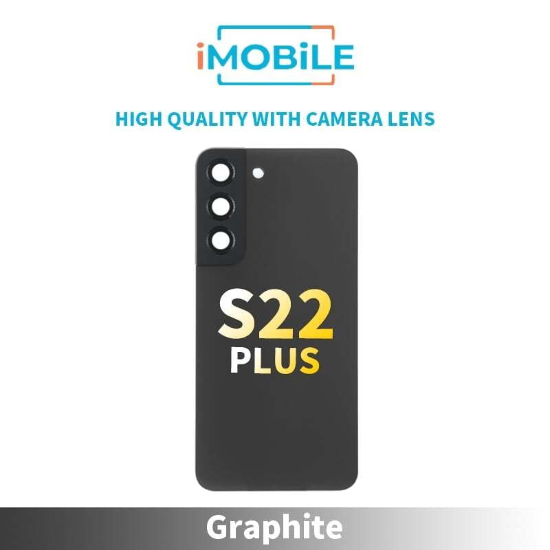Samsung Galaxy S22 Plus (S906) Back Glass [High Quality With Camera Lens] [Graphite]