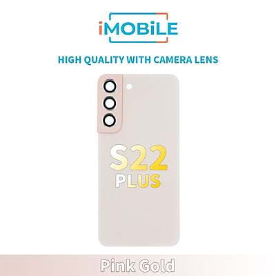 Samsung Galaxy S22 Plus (S906) Back Glass [High Quality With Camera Lens] [Pink Gold]