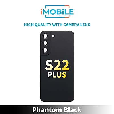 Samsung Galaxy S22 Plus (S906) Back Glass [High Quality With Camera Lens] [Phantom Black]