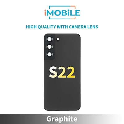Samsung Galaxy S22 5G (S901) Back Glass [High Quality With Camera Lens] [Graphite]