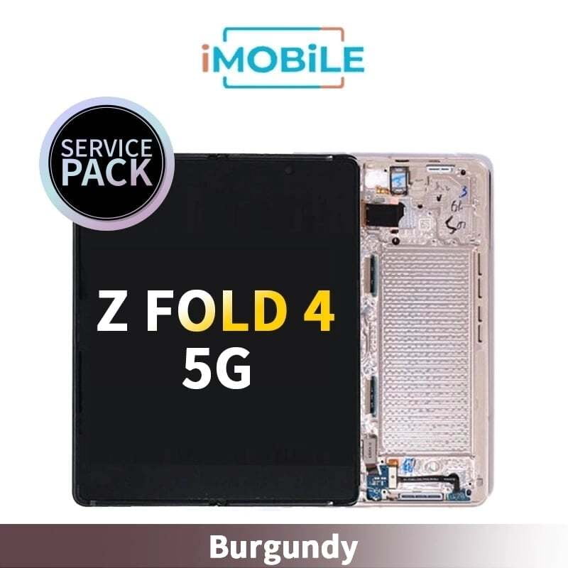 Samsung Galaxy Z Fold 4 5G (F936) Main LCD Digitizer Screen [Burgundy] [Service Pack] GH82-29461D