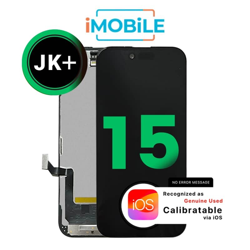 iPhone 15 (6.1 Inch) Compatible LCD (Soft OLED) Touch Digitizer Screen [JK+]