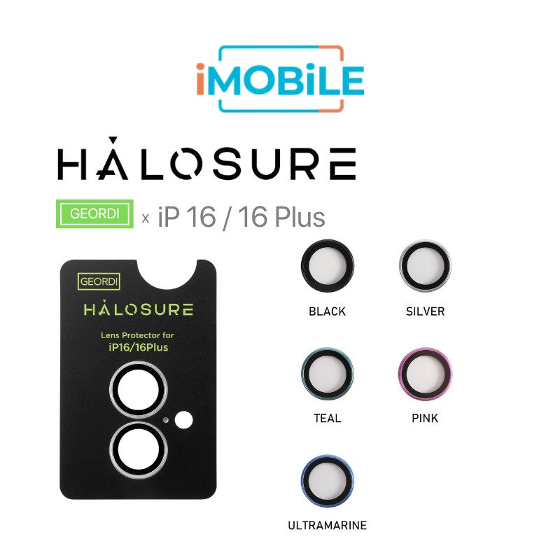 Halosure Geordi Rear Camera Lens Armour Protector (Anti-Reflection), iPhone 16 / 16 Plus