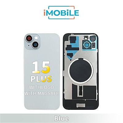 iPhone 15 Plus Compatible Back Cover Glass Assembly With MagSafe [Blue]
