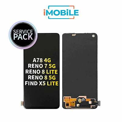 OPPO A78 4G / Reno 7 5G / Reno 8 Lite / Reno 8 5G / Find X5 Lite Compatible LCD Touch Digitizer Screen [Service Pack] CPH2371 4130040