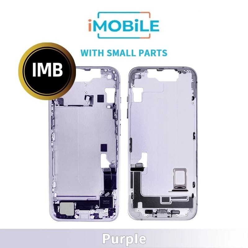iPhone 14 Compatible Back Housing With Small Parts [IMB] [Purple]