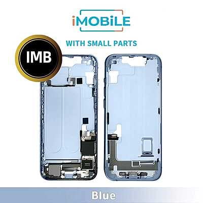 iPhone 14 Compatible Back Housing With Small Parts [IMB] [Blue]