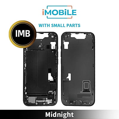 iPhone 14 Compatible Back Housing With Small Parts [IMB] [Midnight]