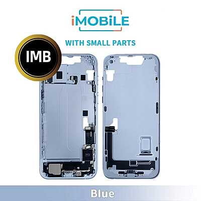 iPhone 14 Plus Compatible Back Housing With Small Parts [IMB] [Blue]