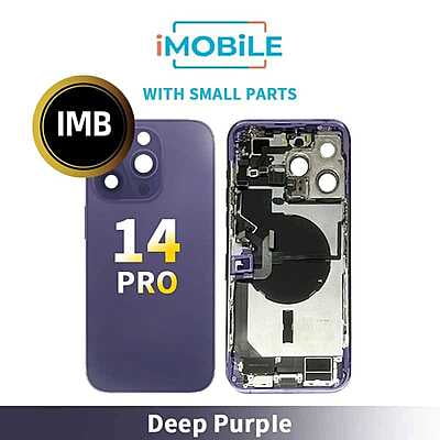 iPhone 14 Pro Compatible Back Housing With Small Parts [IMB] [Deep Purple]