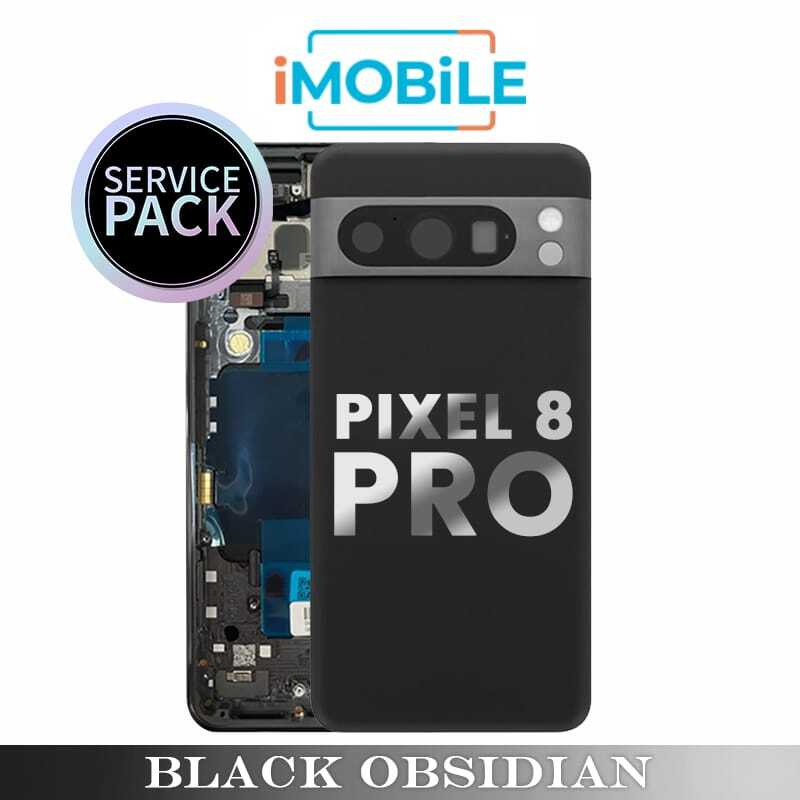 Google Pixel 8 Pro Compatible Back Housing [Service Pack] [Black Obisdian] G949-00693-01