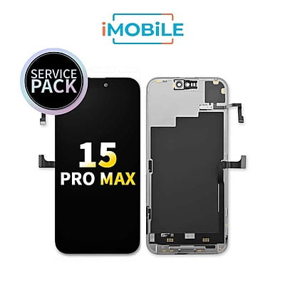 iPhone 15 Pro Max (6.7 Inch) Compatible LCD (OLED) And Touch Digitizer Screen [Service Pack]