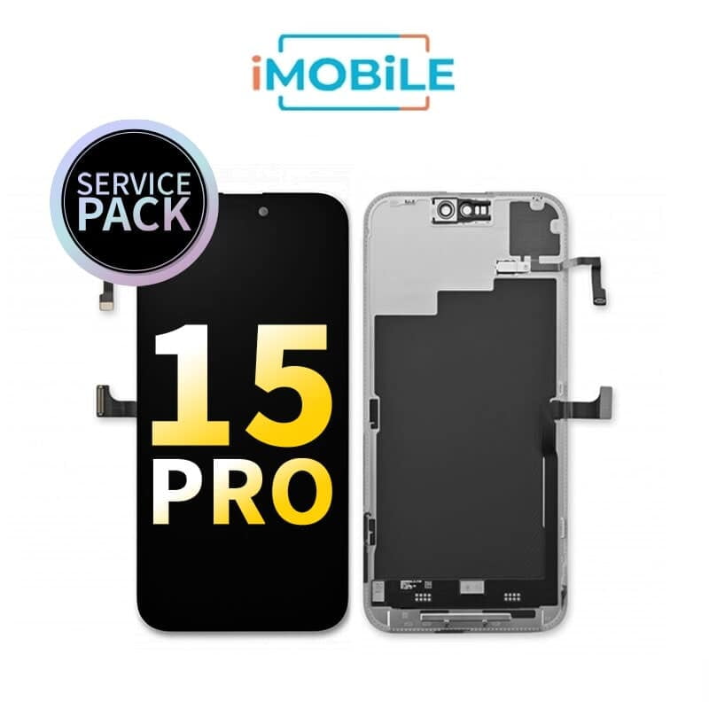 LCD (OLED) And Touch Digitizer Screen Compatible for iPhone 15 Pro (6.1 Inch) [Service Pack]