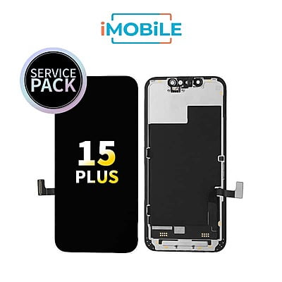 iPhone 15 Plus (6.7 Inch) Compatible LCD (OLED) And Touch Digitizer Screen [Service Pack]