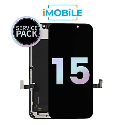 iPhone 15 (6.1 Inch) Compatible LCD (OLED) and Touch Digitizer Screen [Service Pack]