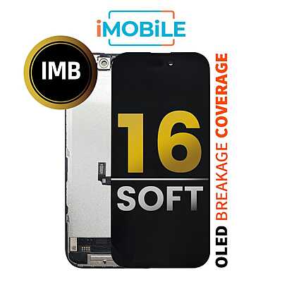 iPhone 16 (6.1 Inch) Compatible LCD (Soft OLED) Touch Digitizer Screen [IMB]