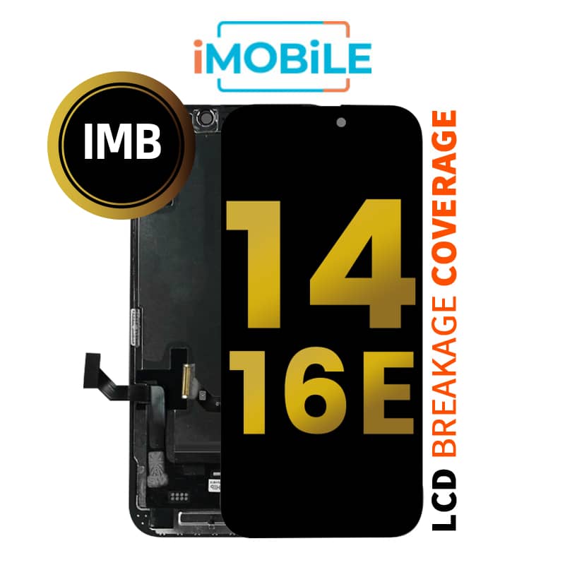 iPhone 14 (6.1 Inch) / 16E (6.1 Inch) Compatible LCD (Soft OLED) Touch Digitizer Screen [IMB]