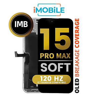 iPhone 15 Pro Max (6.7 Inch) Compatible LCD (Soft OLED) Touch Digitizer Screen [IMB]