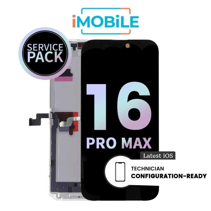 iPhone 16 Pro Max (6.9 Inch) Compatible LCD (Soft OLED) Touch Digitizer Screen [Service Pack]