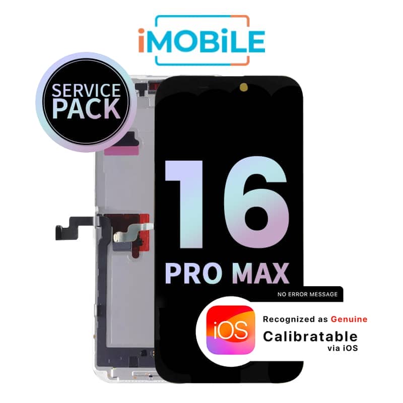 iPhone 16 Pro Max (6.9 Inch) Compatible LCD (Soft OLED) Touch Digitizer Screen [Service Pack]