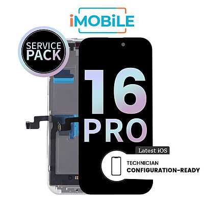 iPhone 16 Pro (6.3 Inch) Compatible LCD (Soft OLED) Touch Digitizer Screen [Service Pack]