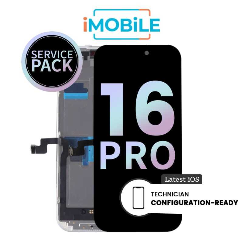 iPhone 16 Pro (6.3 Inch) Compatible LCD (Soft OLED) Touch Digitizer Screen [Service Pack]