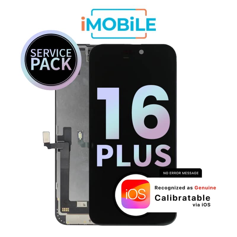 iPhone 16 Plus (6.7 Inch) Compatible LCD (Soft OLED) Touch Digitizer Screen [Service Pack]