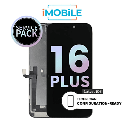 iPhone 16 Plus (6.7 Inch) Compatible LCD (Soft OLED) Touch Digitizer Screen [Service Pack]