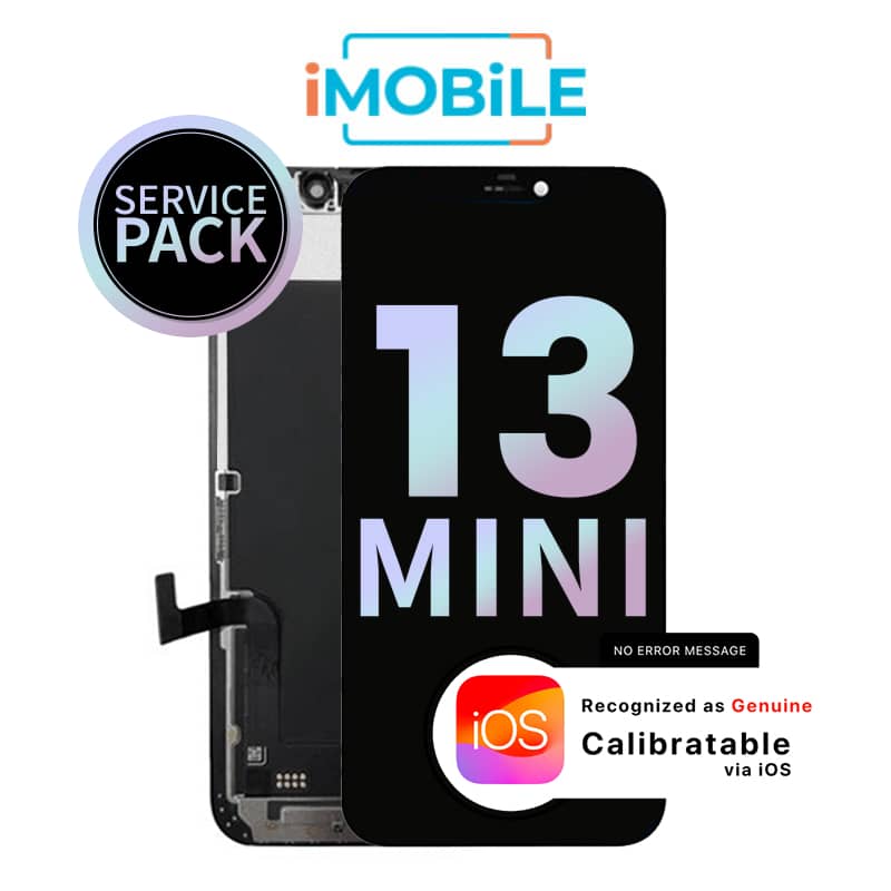 iPhone 13 Mini (5.4 Inch) Compatible LCD (Soft OLED) Touch Digitizer Screen [Service Pack]