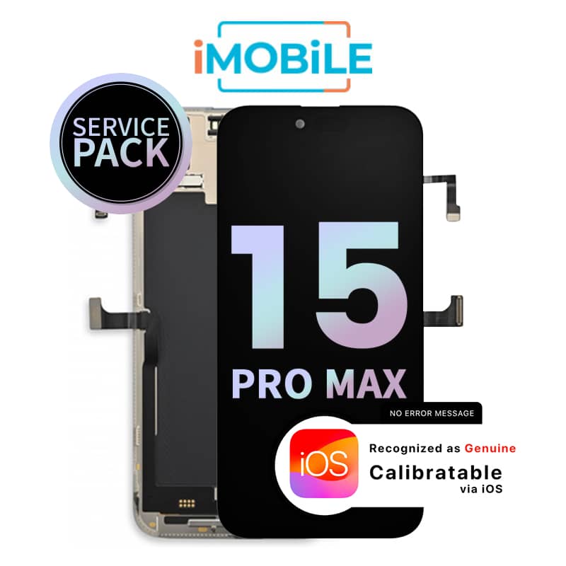 iPhone 15 Pro Max (6.7 Inch) Compatible LCD (Soft OLED) Touch Digitizer Screen [Service Pack]