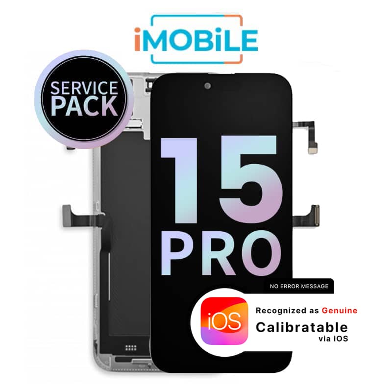 iPhone 15 Pro (6.1 Inch) Compatible LCD (Soft OLED) Touch Digitizer Screen [Service Pack]