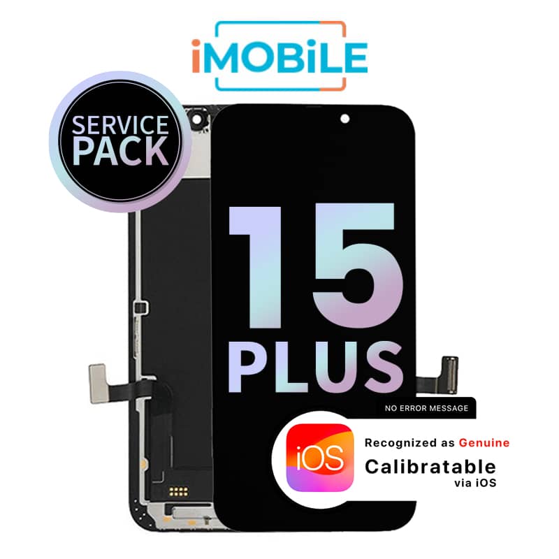iPhone 15 Plus (6.7 Inch) Compatible LCD (Soft OLED) Touch Digitizer Screen [Service Pack]